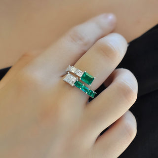 Freya Toi Et Moi Emerald Bypass Ring