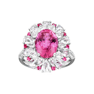 Andante Pink Sapphire Cocktail Ring - Jewelry - RUCHI New York