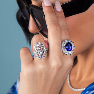 Antares Diamond Cocktail Ring - Jewelry - RUCHI New York