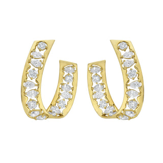 Arco Diamond Earrings - Jewelry - RUCHI New York