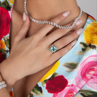 Astrud Paraiba and Diamond Cocktail Ring - High Jewelry - RUCHI New York