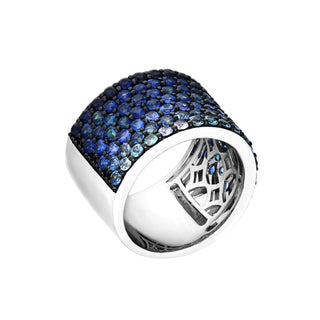 Blue Velvet Blue Sapphire Band - Jewelry - RUCHI New York
