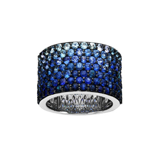 Blue Velvet Blue Sapphire Band - Jewelry - RUCHI New York