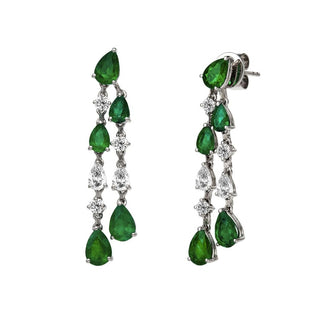 Calliope Emerald Earrings - Jewelry - RUCHI New York