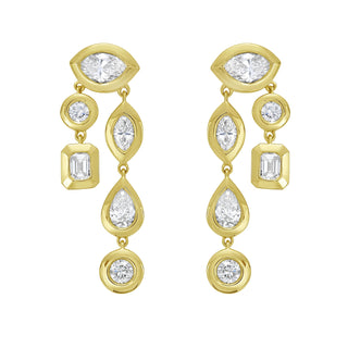 Ciara Diamond Drop Earrings - Jewelry - RUCHI New York