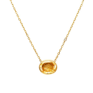 Fenice Diamond and Yellow Sapphire Pendant - High Jewelry - RUCHI New York
