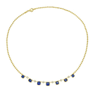 Fouquet Blue Sapphire Necklace - Jewelry - RUCHI New York