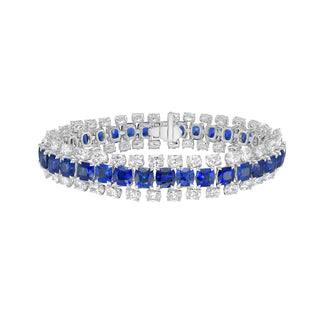 Harcourt Blue Sapphire Bracelet - High Jewelry - RUCHI New York
