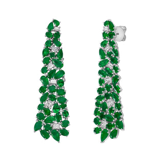 Jewels of Desire Persea Emerald Chandelier Earrings - High Jewelry - RUCHI New York