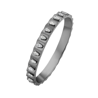 Katerina Diamond Bangle in Black Gold - Jewelry - RUCHI New York