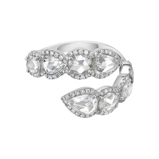 Lotus Diamond Wrap Ring - Jewelry - RUCHI New York