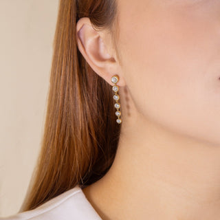 Marguerite Diamond Earrings - Jewelry - RUCHI New York