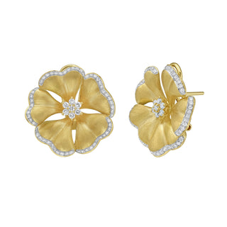 Marigold Diamond Flower Earrings - Jewelry - RUCHI New York