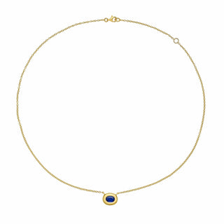 Midori Blue Sapphire Pendant Necklace - Jewelry - RUCHI New York