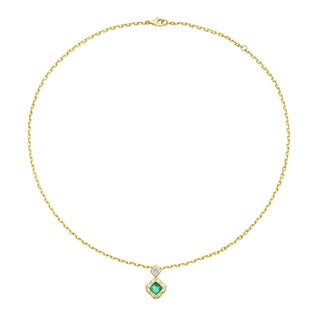 Milia Emerald Pendant Necklace - Jewelry - RUCHI New York