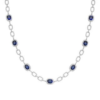 Opera Blue Sapphire Necklace - High Jewelry - RUCHI New York