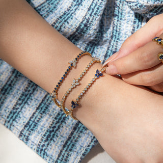 Papillon Blue Sapphire Butterfly Bracelet - Jewelry - RUCHI New York