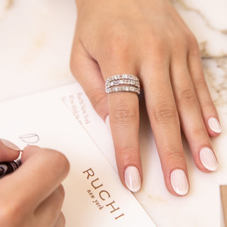 Paradis Diamond Three Row Band - Jewelry - RUCHI New York