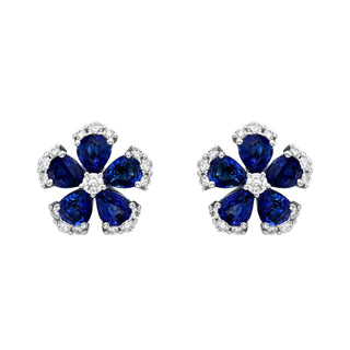 Paran Blue Sapphire Earrings - Jewelry - RUCHI New York