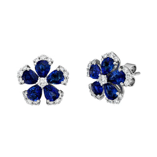 Paran Blue Sapphire Earrings - Jewelry - RUCHI New York