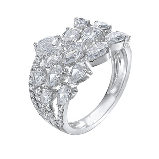 Primavera Grande Diamond Cocktail Ring - Jewelry - RUCHI New York