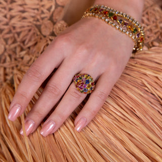 Prisma Multi - Colored Sapphire Cocktail Ring - Jewelry - RUCHI New York