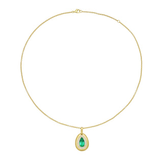 Quincy Emerald Pendant Necklace - Jewelry - RUCHI New York