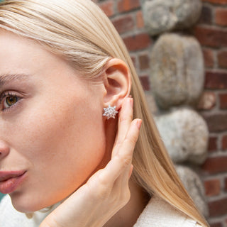 Rosee Diamond Stud Earrings - Jewelry - RUCHI New York