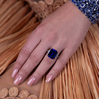 Royal Blue Sapphire Ring - High Jewelry - RUCHI New York
