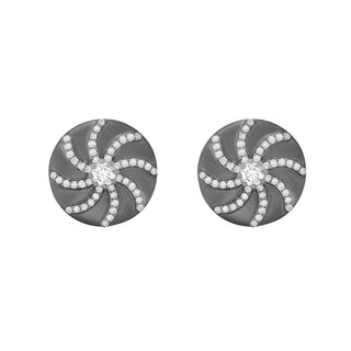 Sable Noir Artina Studs - Jewelry - RUCHI New York