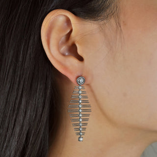 Sable Noir Rakel Chandelier Earrings - Jewelry - RUCHI New York