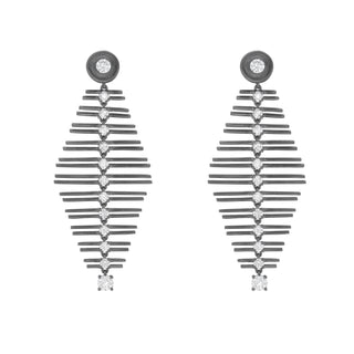 Sable Noir Rakel Chandelier Earrings - Jewelry - RUCHI New York