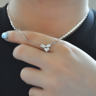 Saskia Diamond Pendant Necklace - Jewelry - RUCHI New York