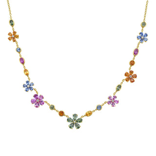Superbloom Multi - Colored Sapphire Necklace - Jewelry - RUCHI New York