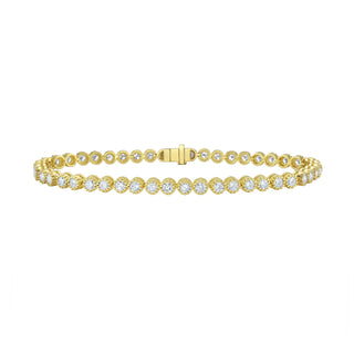 Thistle Diamond Yellow Gold Tennis Bracelet - Jewelry - RUCHI New York