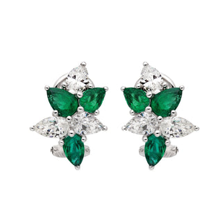Artemisia Studs in Emerald - Jewelry - RUCHI New York