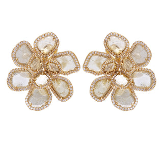 Desert Blooms Sonora Full Bloom Earrings in Yellow Gold - Jewelry - RUCHI New York