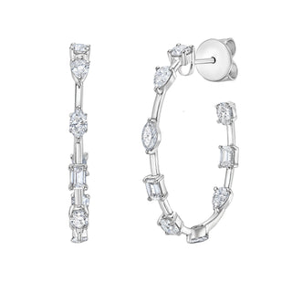 Ivy Midi Hoops - Jewelry - RUCHI New York