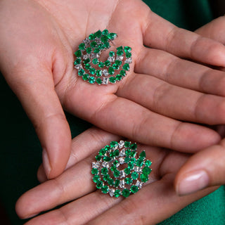Jewels Of Desire Persea Crescent Earrings - High Jewelry - RUCHI New York