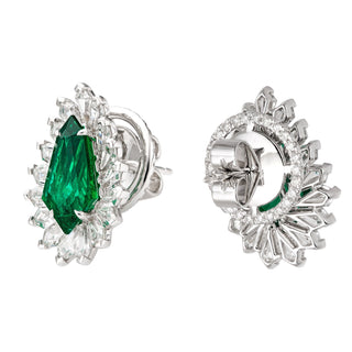 Love And Commitment Opera Studs - High Jewelry - RUCHI New York
