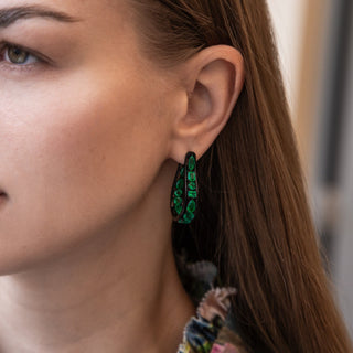 Poplar Hoop Earrings - Jewelry - RUCHI New York