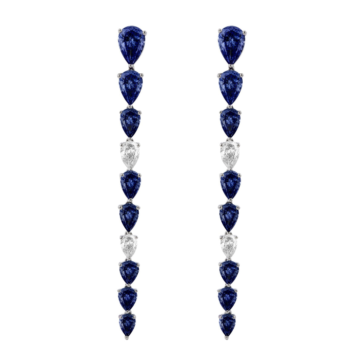 Raindrop Earrings in Blue Sapphire RUCHI New York