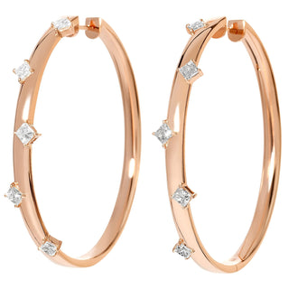 Solaire Mistral Hoops Rose Gold - Jewelry - RUCHI New York