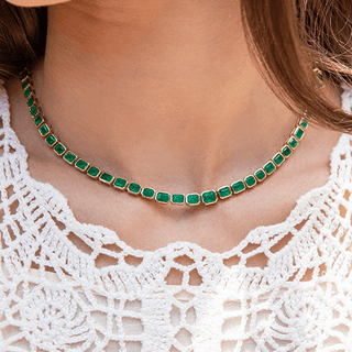 Colombian Emeralds and Blue Sapphires in Yellow Gold - RUCHI New York