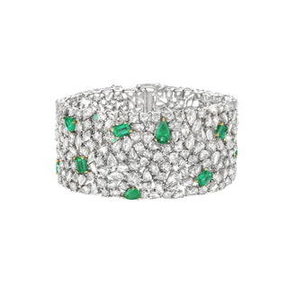 Ira Emerald and Diamond Bracelet