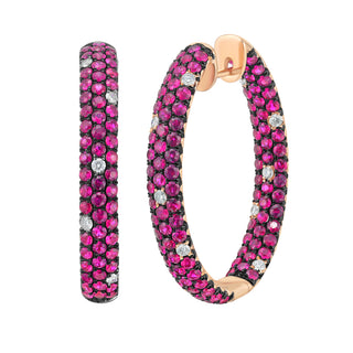 Élan Pavé Hoop Earrings