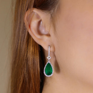 Palais Emerald Statement Earrings
