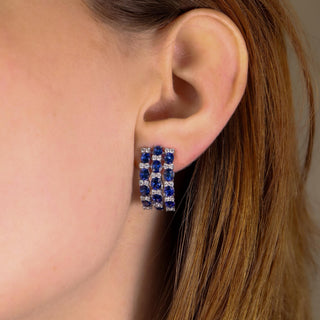 Louise Blue Sapphire Earrings