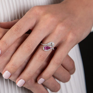 Sakura Pink Sapphire Wrap Ring