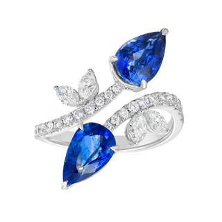 Amara Blue Sapphire & Diamond Ring